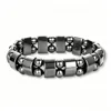 #5Negro 13x7mm medio rostro doble agujero