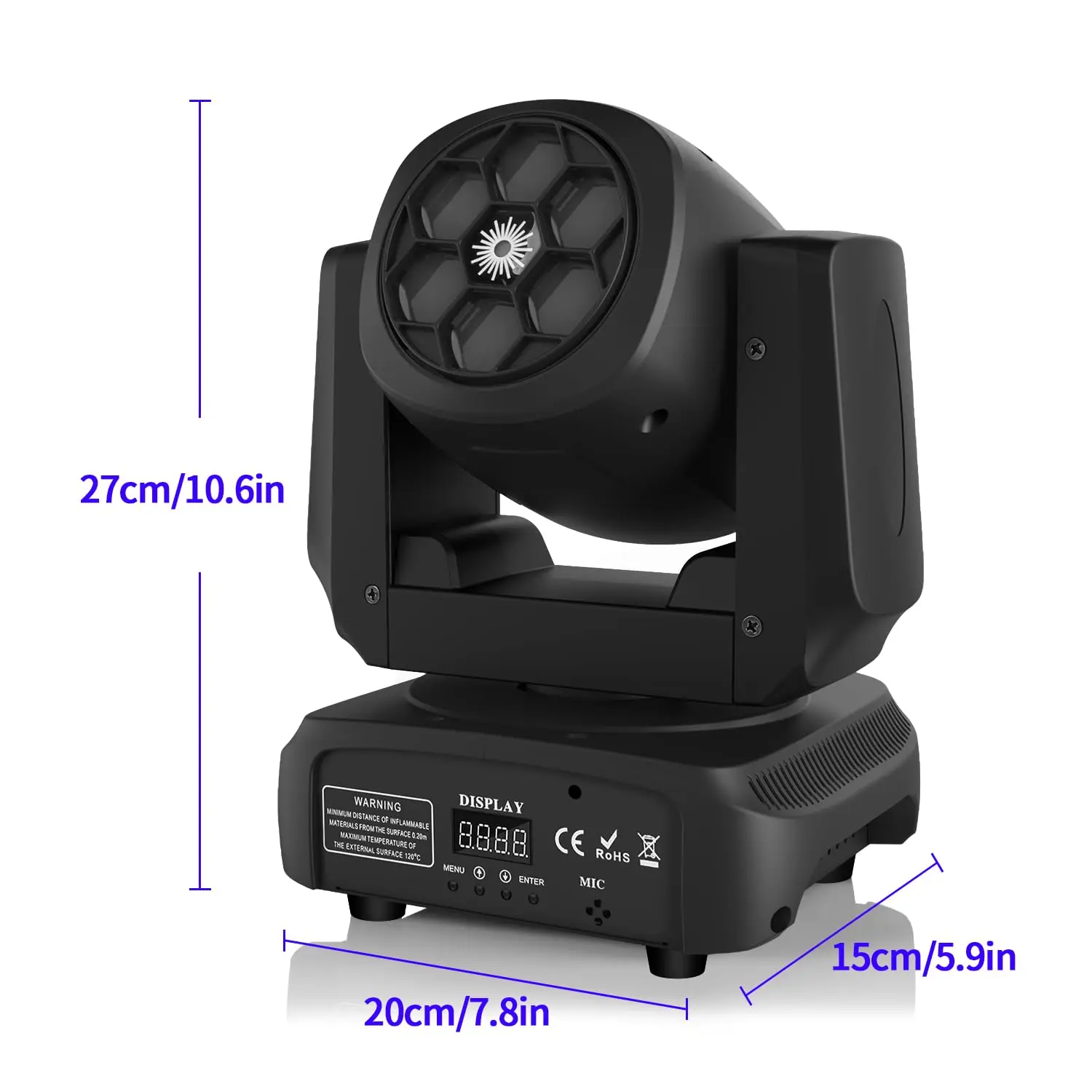 120W RGBW Dmx512 Parties Disco Stage Strobe Light Moving Head Multicolor DJ Light 4 In1 Rotatable LED Beam Lamp