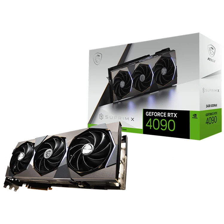 Placa Gráfica MSI GeForce RTX4090 SUPRIM X 24G com Suporte RGB