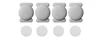 White Airtag + White magnetic sleeve(4 pack)