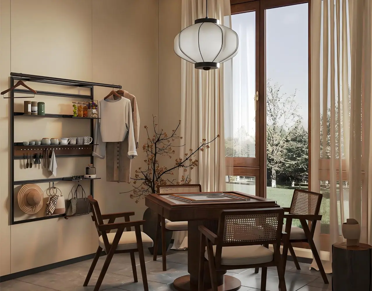 YOUPON Aluminum Alloy Multi-Tier Adjustable Wall Shelf with Durable Construction Large Capacity Storage for Home & Office Use factory