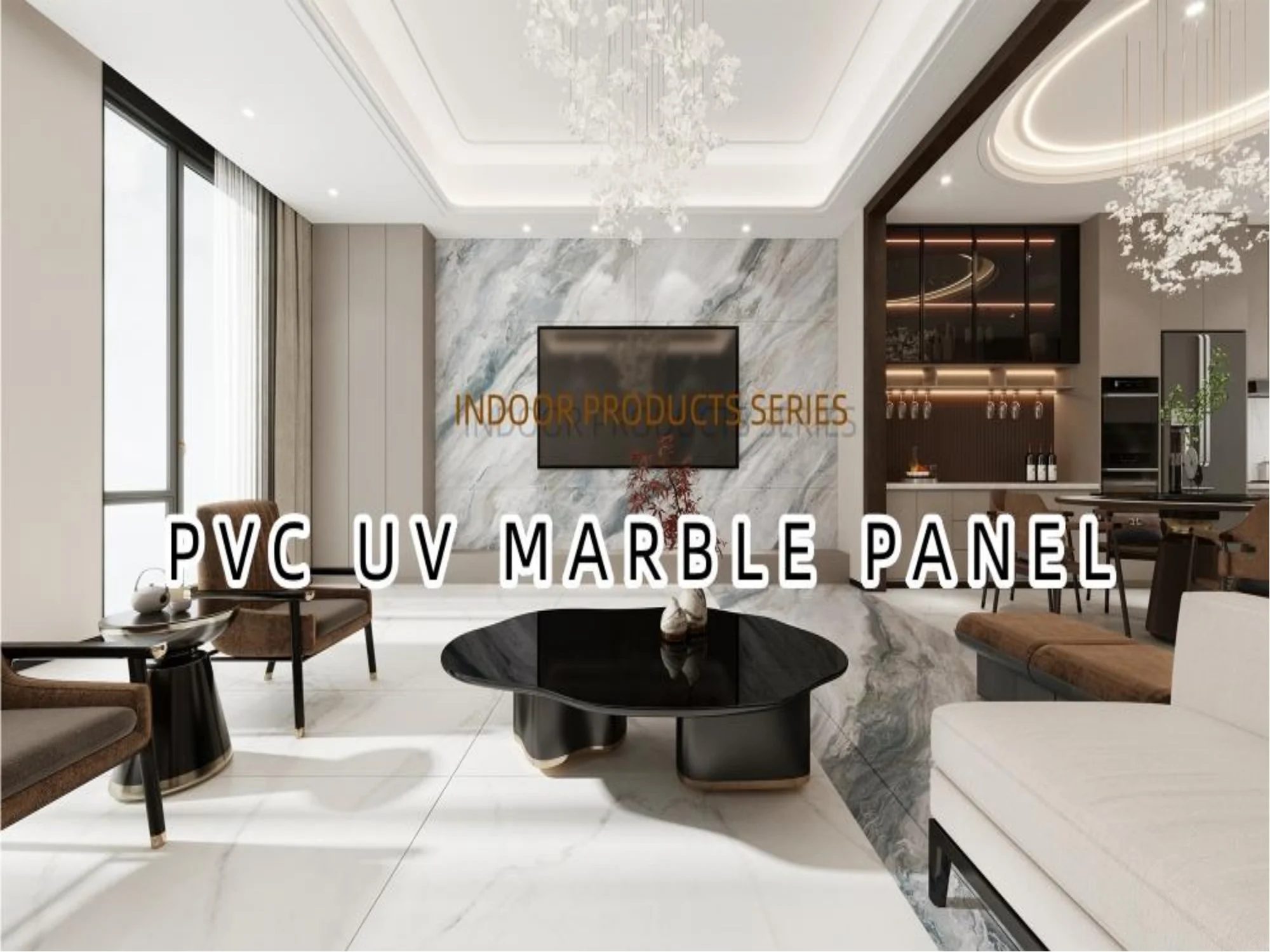 High Glossy UV Marble Sheet Wall Panel PVC Marble Sheet for Walls WPC ...