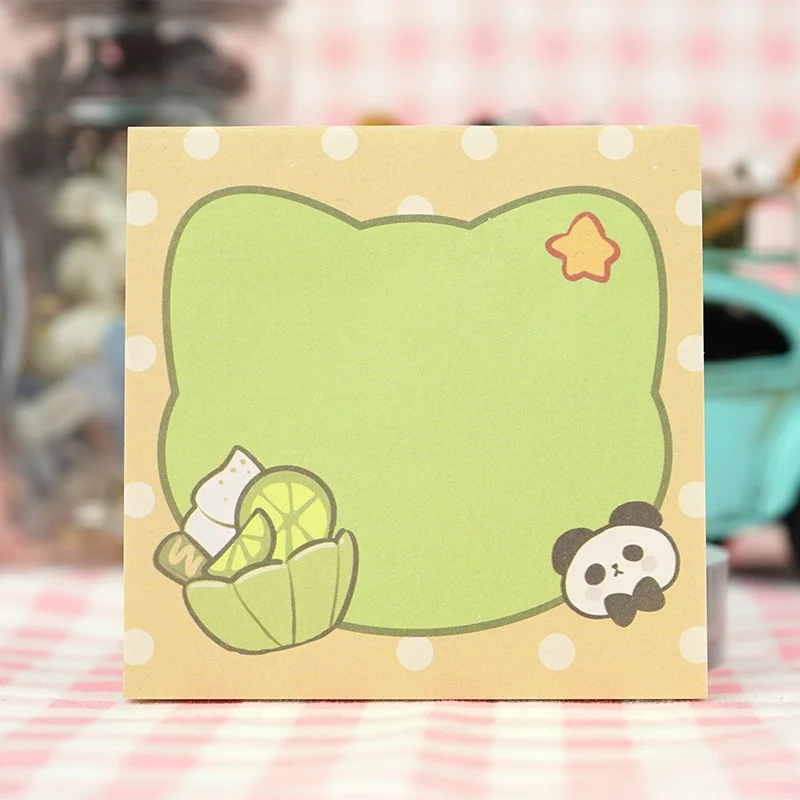 Vograce Custom Shaped Sticky Note Pads Anime Writable Cute Stationery Sticky Notes