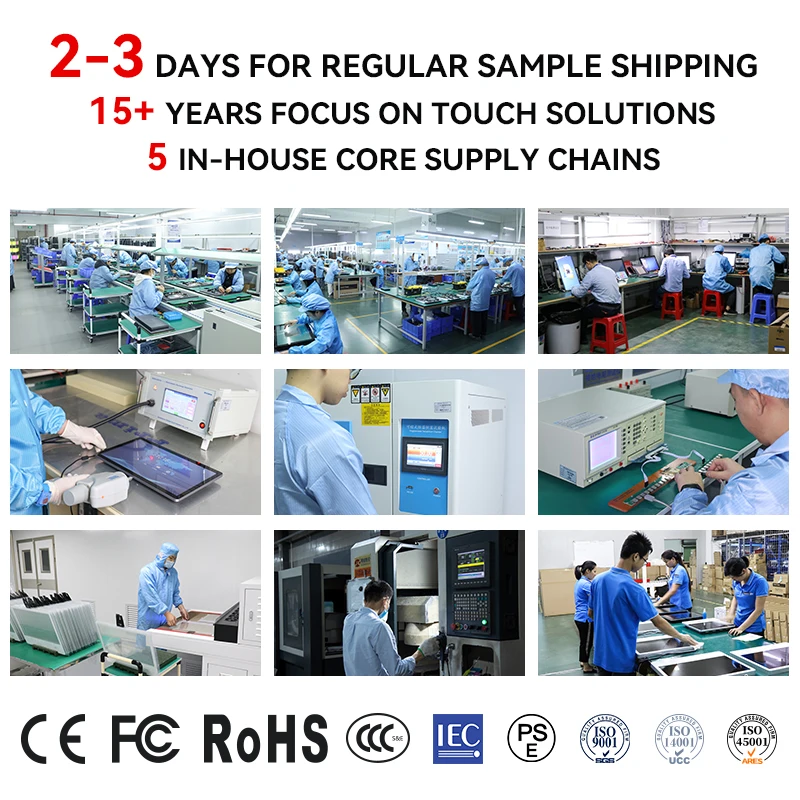 Open Style 13.3 15 17 18.5 19 21.5 23.6 27 32 Inch Capacitive Touch Screen Monitor Industrial Open Frame Lcd Monitor