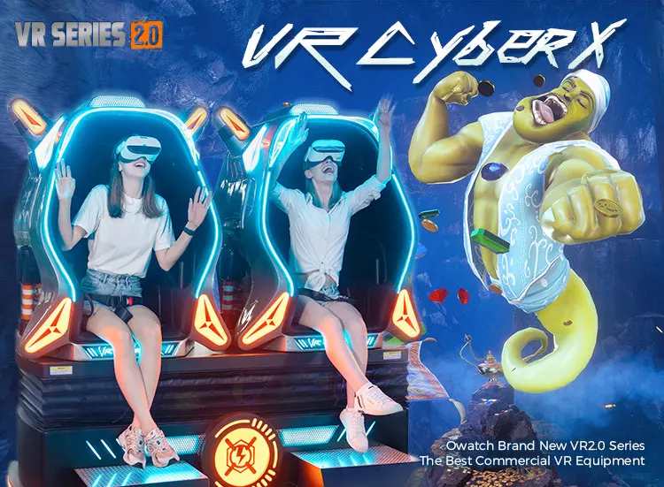 Pabrik HARGA TERBAIK Kualitas Virtual Reality Kursi VR Hiburan Permainan  9d Cinema Simulator dengan 9d Kacamata