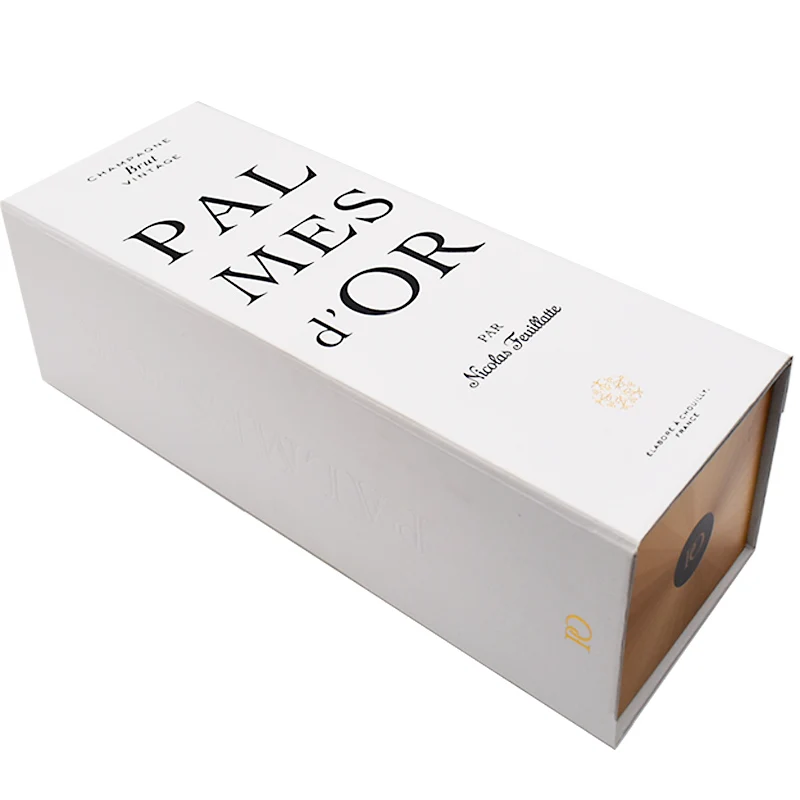 Wholesale Creative Design Double Open Door Cardboard Gift Box for Red Wine Luxury Wine Packaging Box factory