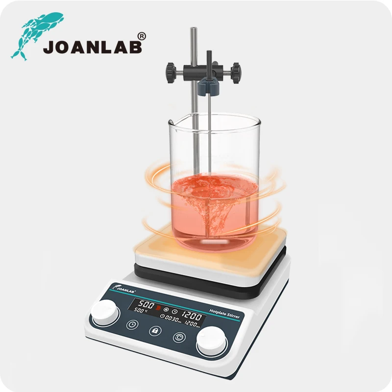 Agitateur Magnétique Numérique Avec Plaque Chauffante JOANLAB HS5C - Neuf Pour Labo Bio, Médical