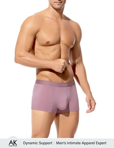 Low Moq Manufacturer Personalized Underwear with logo Silky-soft Modal Fabric Bulge Pouch Stretch Fit Seamless Mens Boxer Briefs