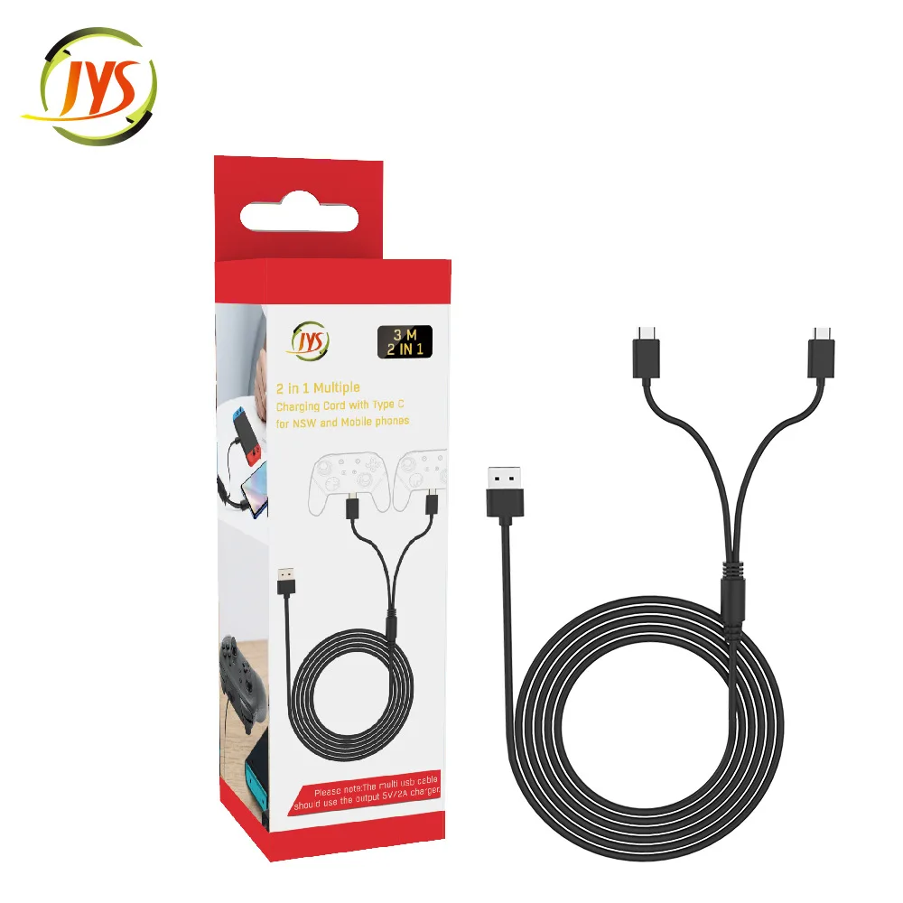 Wholesale 3m 2 In 1 Charging Cable With Type-c For Nintendo Switch & Mobile  Phone - Buy Charge Cable For Nintendo Switch,Charging Cable For Nintendo  Switch,Type-c Cable For Nintendo Switch Product on