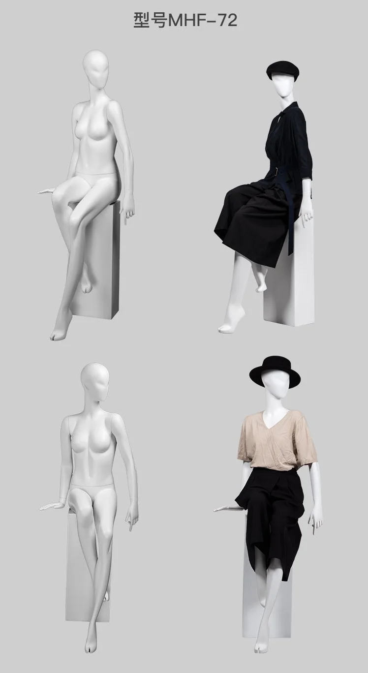 Wholesale Full Body Display Dummy Mannequins Female Posture Curvy Frp