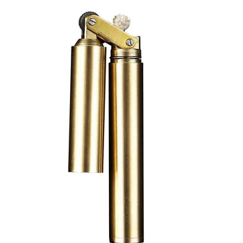 Vintage Feuerzeug Aus Kupfer - Windfestes Kerosinfeuerzeug Mit Schleifrad, Antik Design