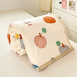 Wholesale Lightweight Cozy Flannel Blanket Soft Throw Blanket for Kids Couch Sofa Bed Home Outdoor Decorations