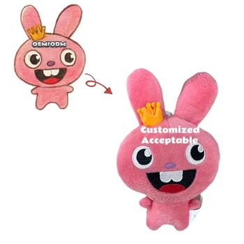 Custom Mascots Plush Toys Keychains Fluffy Plush Doll Lovely Animal & Mascot Stuffed Toys for Promotional and Christmas Gifts
