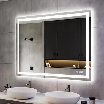 Fashion decor aluminum framed makeup body led mirror smart dressing mirror with lights wall mounted mirror