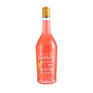 Wholesale Guava Flavor Liquor 8% Alcohol 700ml 12 Bottles Custom Branded Mini Liqueur Resellers 5 Year Shelf Life
