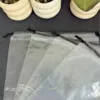 Transparent drawstring bag[Black rope style]