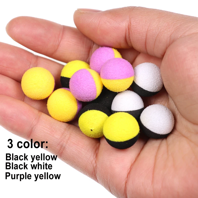 Eva Pop Up Foam Boilies Carp Bait: Double Color, Floating Fishing Lures