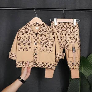Customized Boys Spring Suits New Korean Style Workwear Stylish Handsome Baby Children Boy Spring and Autumn Clothes for Kids