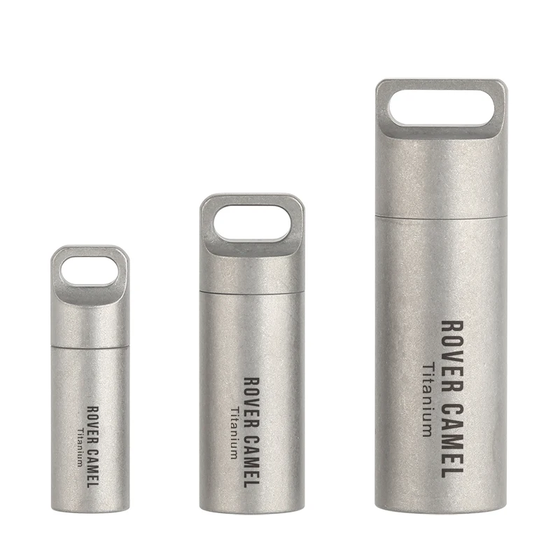 Stainless Steel Titanium Pill Container Titanium Pill Container