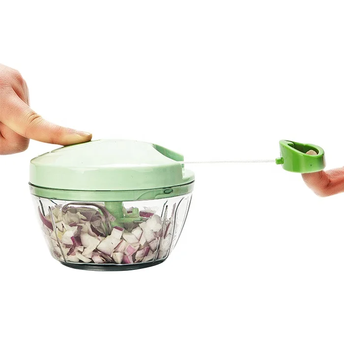 
 Hot Selling Hand Held Vegetable Manual Mini Food Processor Swift Chopper  