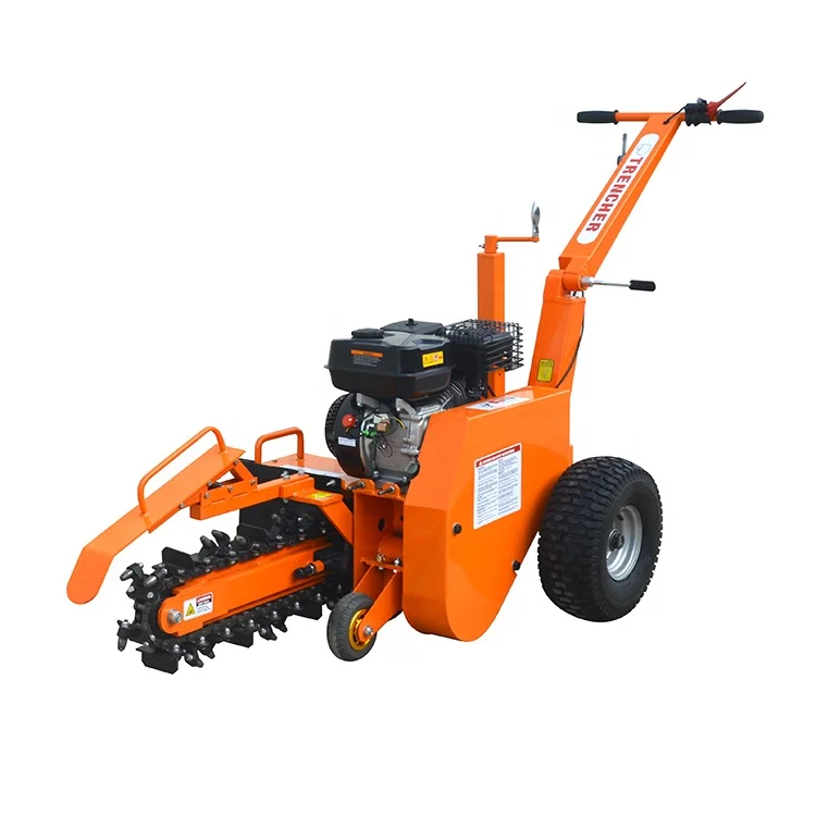 Loncin/Ducar 7 hp Gasoline Engine Mini Rock Saw Trencher for  for Laying Fiber Optic Cables