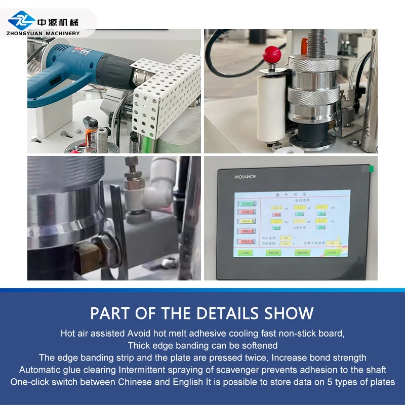 High Quality Curve Edgebander Edge Trimming Machine Woodworking Pvc Automatic Curve Edge Banding Machine with Trimmer