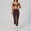 Brown/Pink Bra+Leggings Set