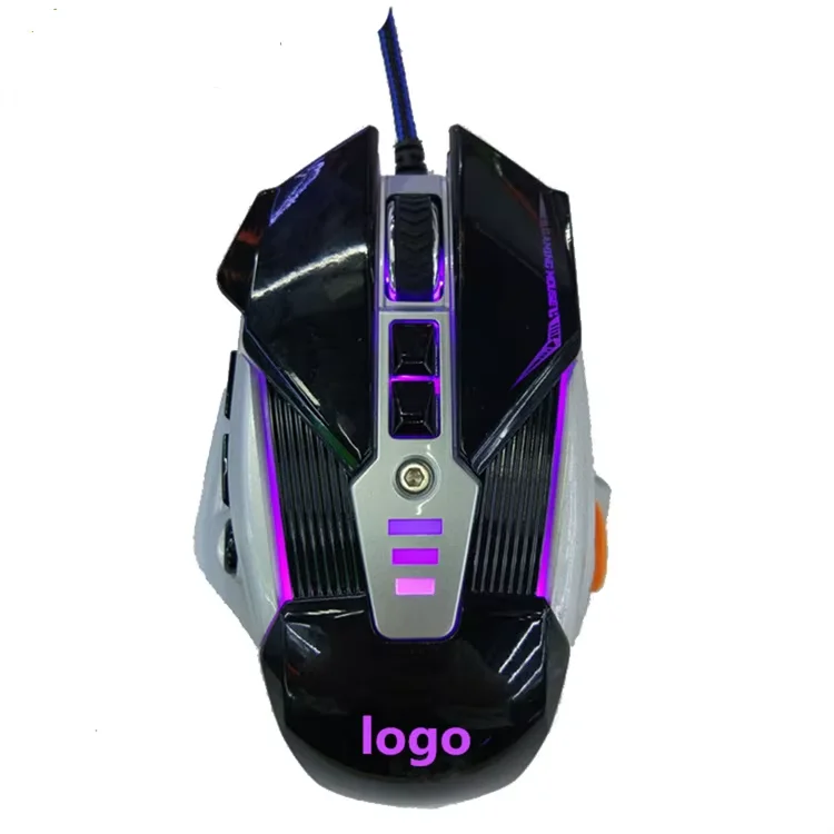 OEM Factory 8D LED RGB Wired Gaming Mouse Adjustable DPI Custom USB Mouse for PC Laptop Optical Tracking