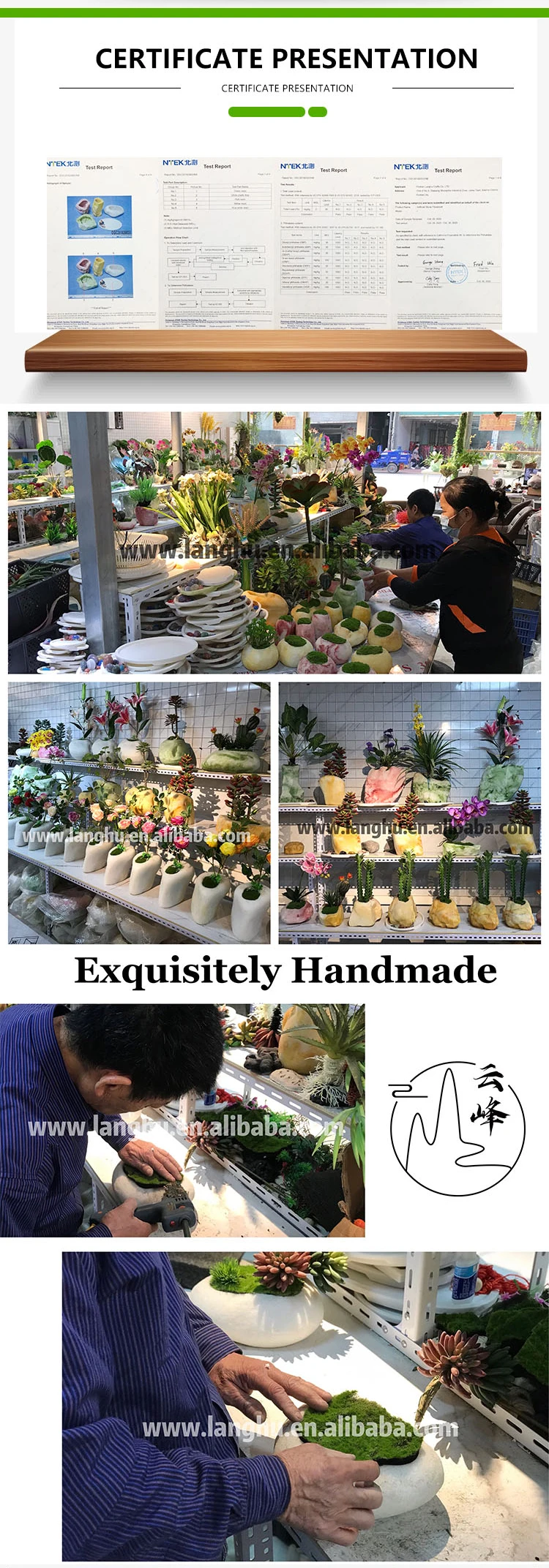 Indoor Decorations Artificial Succulents Bonsai Plants Creative Resin Flower Potted Orchid Bonsai Potted