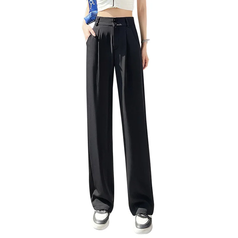 chinese dress ladies Lizakosht Women's Suit Pants Draping Spring Autumn High Waist Casual B main image 1