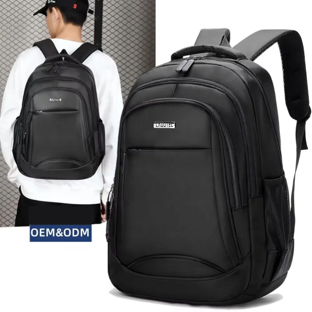 Laudtec 17 pulgadas Mochila portátil Bolsa de viaje personalizada Mochila a prueba de agua a prueba de golpes Computadora simple para hombre Oficina Dnb62