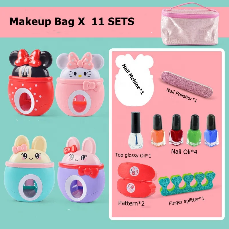 17Pcs/Set DIY Nail Printer Manicure Makeup Toys Kids Nail Art Kit Pretend  Play Toys Set Gift For Girls Toys Nail Stamper Set - AliExpress