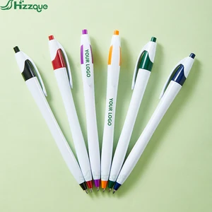 Factory Wholesale Custom 1.0mm Writing Width Business Plastic Ballpoint Pen for Hotels and Schools with Promotional Value