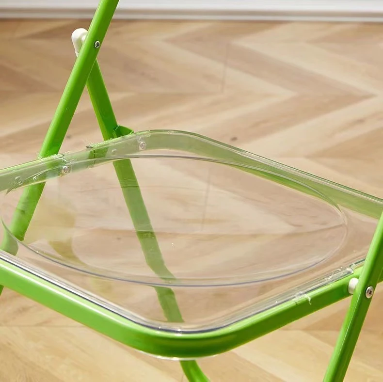Popular Style Modern Living Home Meeting Bedroom Hotel Folding chair Antique Acrylic Folding Furnishings Chair
