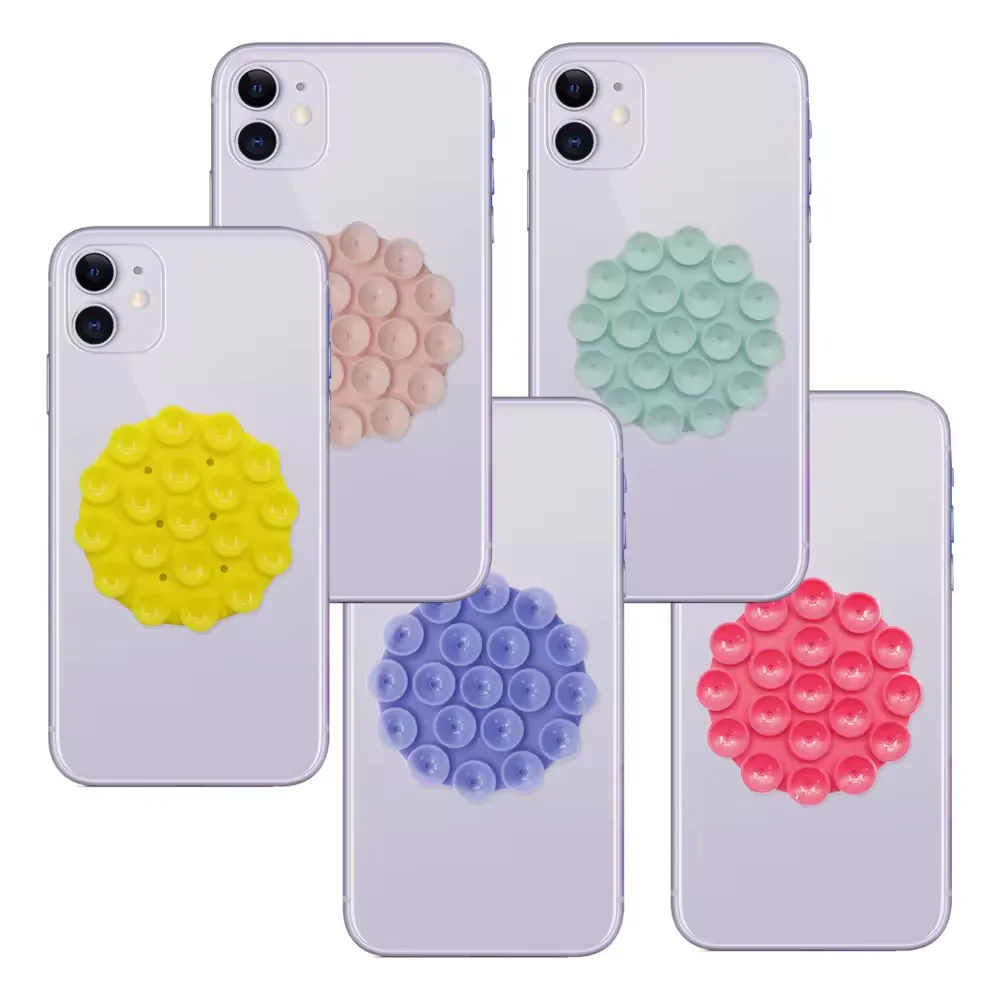 2024 New Mount-Round Big Silicone Suction Mat Mobile Phone Holder Super Glue Silicone Sucker Anti Slip Silicone Suction Cup