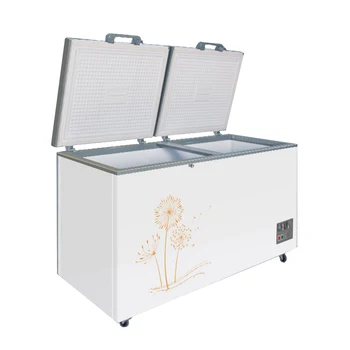 New 718 Litre 2-Door Commercial Chest Deep Freezer Home Deep Freezer frigo cooling system with Basket