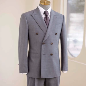 Haute Couture Men's Single Breasted Wedding Suit High Quality Wool V-Neck Collar Bespoke Design for Plus Sizes Custom Blazer