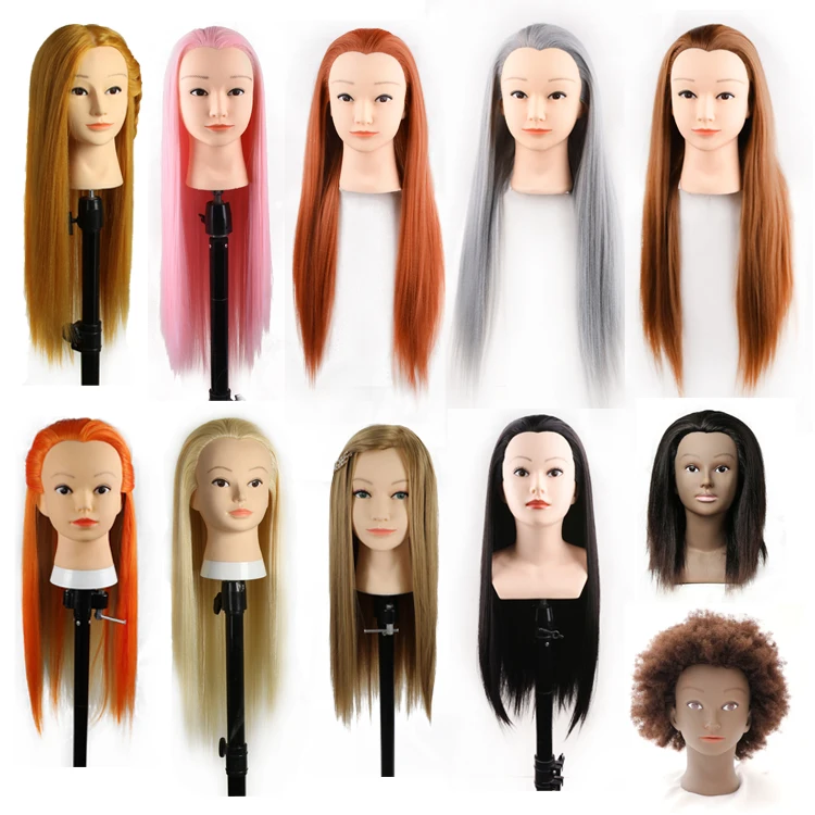 Cheap High Quality Styrofoam 3 Layer Lash Afro 100% Human Braiding Hair Dark Skin Training Mannequin Head with Shoulders