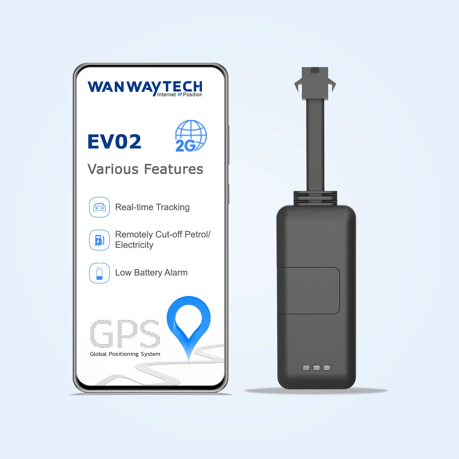 Best Micro GPS Transmitter Tracker EV02 Spy GPS with Mini GPS Tracking Chip from WanWayTech
