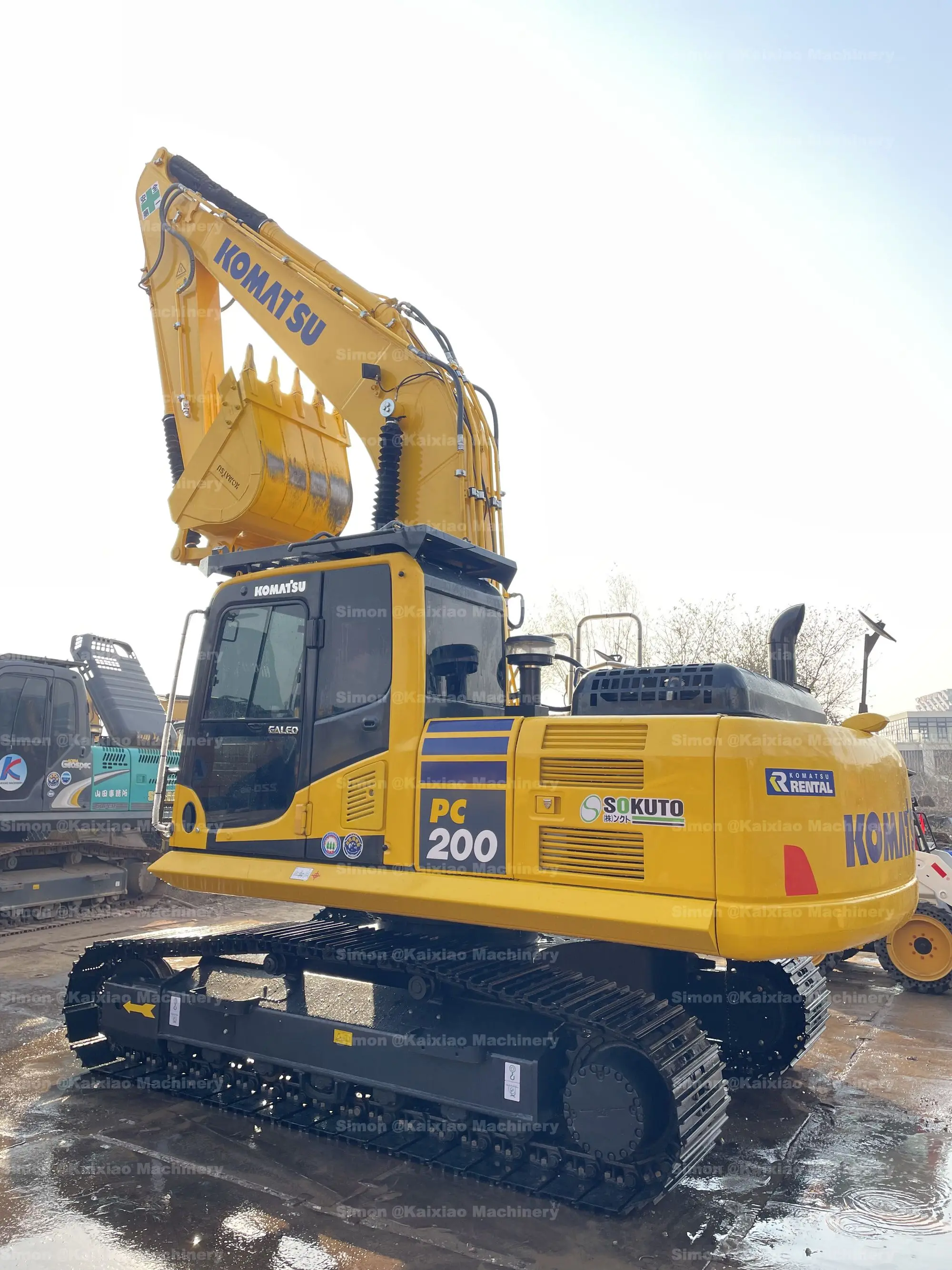 Original KOMATSU PC200-7 Used Backhoe Excavator 20 Ton 2023 Model ...
