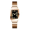 Gold with black simple women watch