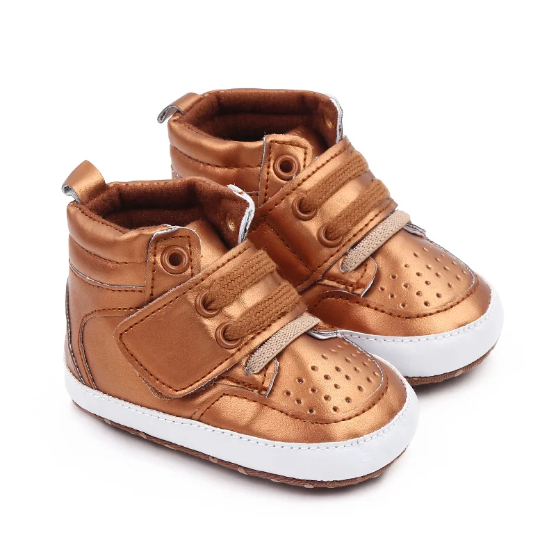 Hot Selling PU Leather Baby Sport Shoes Spring Autumn Prewalker Shoes for Boys manufacture