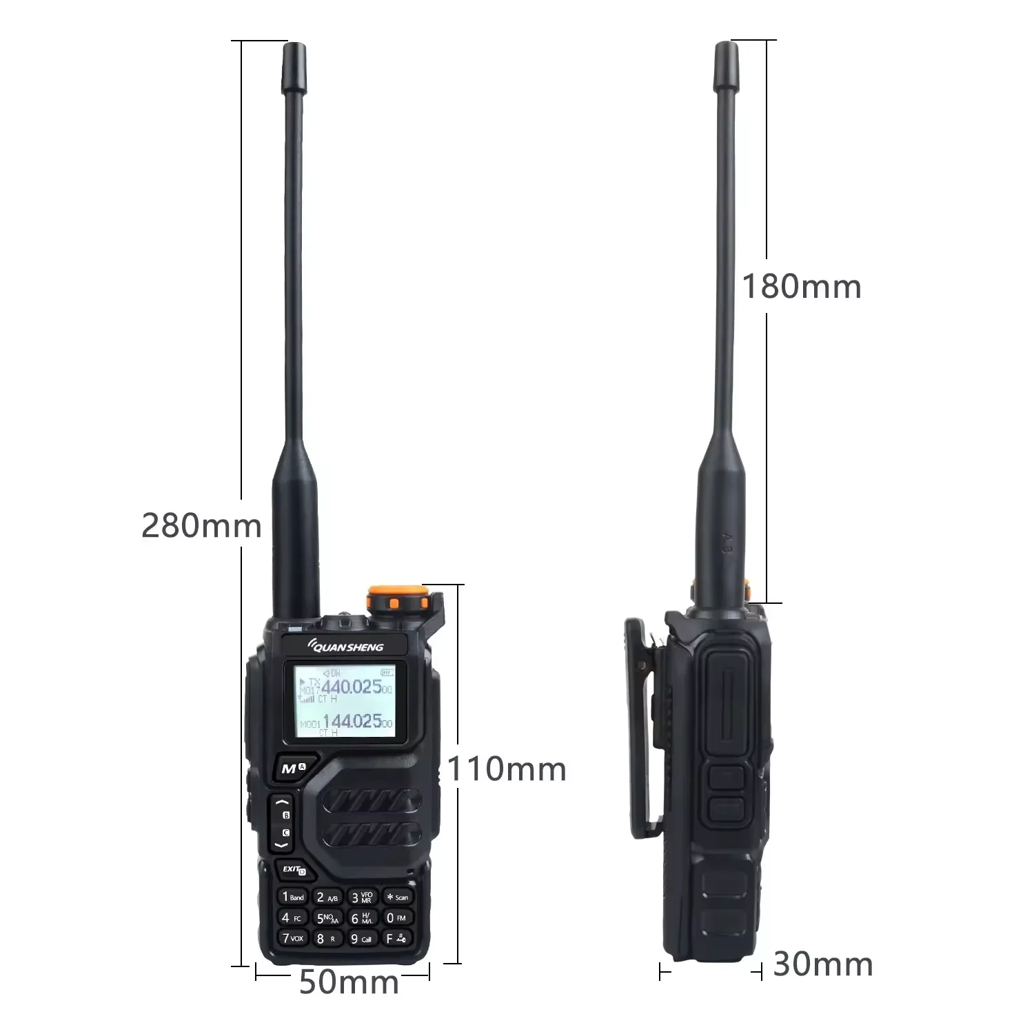 か*や様 UV-K5(999ch）＋予備バッテリー　　盗聴器　エア、マリンバンド UV-K5 うちで普通のモービルホイップだとマリンバンドが聞こえ