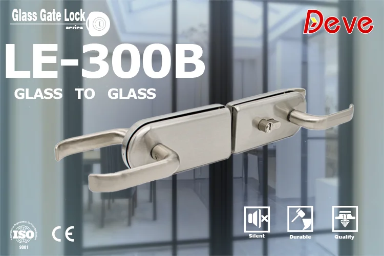201 Stainless Steel Glass Gate Sliding Handle Glass Lock - Buy ...