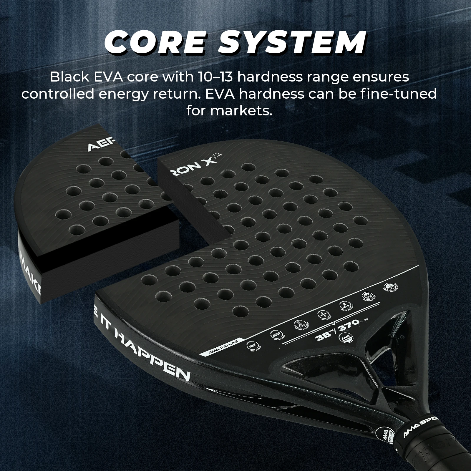 Eva Core Rimwolrd 2026 Hot Selling OEM High Quality Custom LOGO 3D 24K Carbon Fiber ...