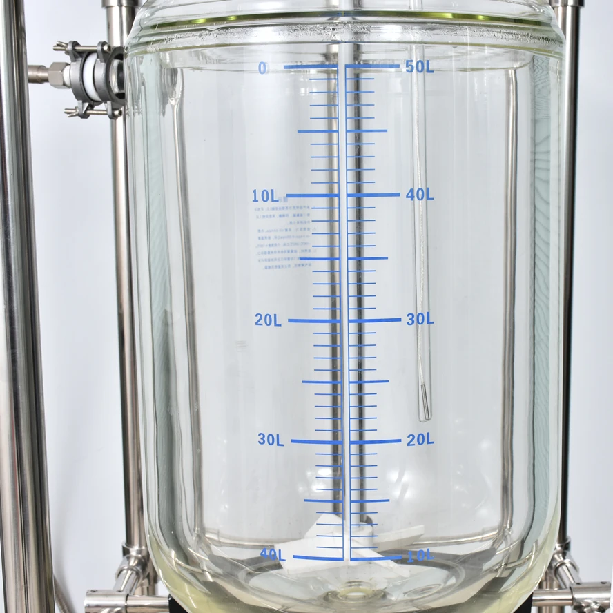 Crystal Distillates Distillation Vessels Pilot Scale Glass Lab Crystalizer Crystallization Reactor Equipment