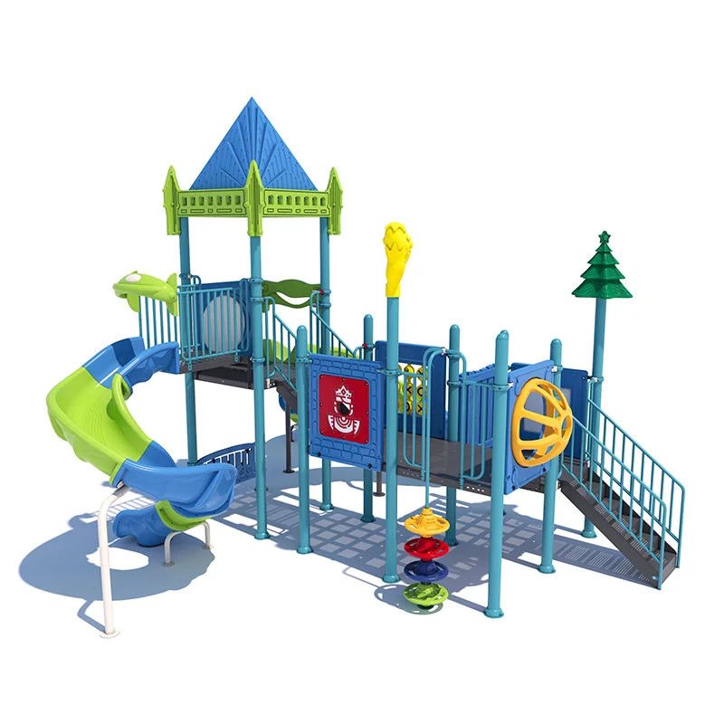 Feelkids ALT-24016CS Plastic Slide Outdoor Playground Amusement Equipment for Children's Play >500kg Capacity >10 Passengers factory