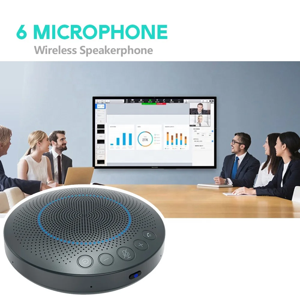 Loudspeakers for Pc Wireless POD3 Portable Video Conference Equipment  USB  Speakerphone with Usb Dongle
