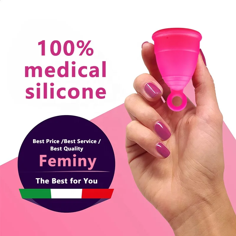 Wholesale Custom Soft Reusable New 100 Medical Grade Silicone Menstruation Period Copa 8243