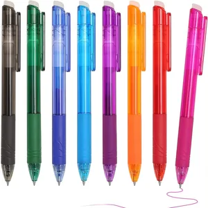 G13 Creative Signature Gel Pen Gel-Ink Students Color Temperature Control Erasable 0.7mm Blue Pink Red Orange Solid Plastic Body